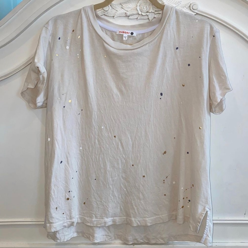 Splatter painted shirt